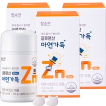 함소아 글루콘산 아연가득, 120정, 3개