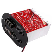 베이스 앰프 자동차 보드 12V 고출력 서브 우퍼 앰프 120W 풀 톤 퓨어 코어 812, Red
