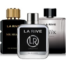 [공식수입] 라리브 맨 블랙에디션 향수 3종 (갈란트+블랙크리크+MR.샤프) 100ml*3종, 1세트