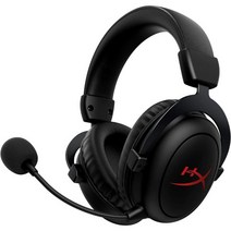 HyperX CLOUD 클라우드 II Core 무선 - PC용 게임용 헤드셋 DTS 헤드폰:X Spatial Audio 메모리 폼 이어 패드 블랙