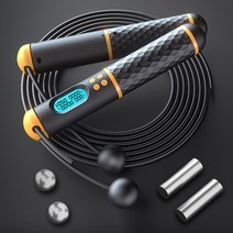 스마트 카운터 무선 줄넘기 다이어트 유산소 홈트 홈트레이닝 노라인 줄없는줄넘기 체력증진, 화이트블루