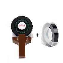 라벨 프린터기 네임 바코드 블루투스 프린터 9mm dymo 3D 엠보싱 테이프 수동 타자기 라벨 메이커 기계와, 12 printer and 1 tape