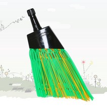 부름비 2중빗살 헤드 / 눈 제설 제설비 야외 대빗자루 도로비 마당비 마당 실외