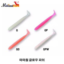 22 마리아 마마웜 3인치 3.5인치 갈치웜 풀치웜 신컬러 UV 글로우피쉬, KP(UV GLOW PINK)