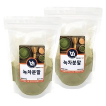국산 녹차 가루 분말 300g, 2팩