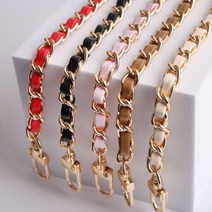 [Top100] 샤샤 메탈 가죽 체인 스트랩 숏 롱 30cm 120cm _23029EA, 제스쿠팡 샤샤체인스트랩(단품)_레드(숏32cm)