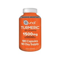 퀴놀 큐놀 터메릭 커큐민 강황 울금 1500mg 180캡슐 / Qunol Turmeric 1500 mg