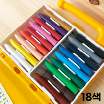 타임키즈 돌아기 크레용 아기 색연필 크레파스 손에안묻는크레파스 18색 24색 36색 48색