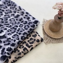 544 탐나요 호피 무늬 원단, 베이지