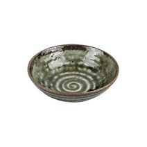 ★T&T★ 일본 도자기 그린 쿠프 예쁜 한식 일식 반찬 그릇 쿠프 디저트 앞접시 신혼 식기 ★S647DK★496K171, ★VZ★(중) 17xH4.7cm