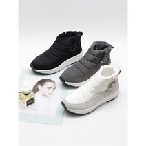 코지일이삼 코지 여자 하이탑 털기모 버클 장식 모직 슬립온 운동화 (9177549)