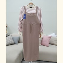 [세인트이브] AR129 포켓 허리스트링 예쁜 멜빵 롱원피스