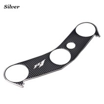 오토바이 부품 Yamaha YZF-R1 YZF R1 2004- 2008 오토바이 탱크 보호 플레이트 포크 배지 스티어링 브래킷, 02 은