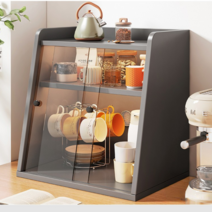 디저트 쇼케이스 베이커리 카페 쿠키 빵진열장 수납장, 회색의 레이어 60x34x32cm