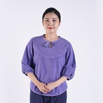 리예 여자 면30수 여름 리본끈 티 블라우스 개량 생활한복 절복 법복 수련복 해들누리