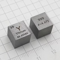 3륜오토바이 삼륜오토바이 미니 고순도 금속 원소 주기 표 1cm 10mm 크기, 7.Yttrium 1pc