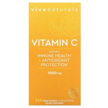 Viva Naturals Viva Naturals 비타민C 1 000mg 베지 캡슐 250정, 5개