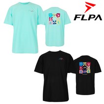 플라이파워 플파 배드민턴 티셔츠 퍼즐 아이스 FP-TS22108MT FP-TS22108BK