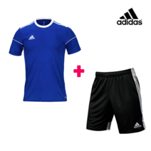 아디다스 상하 세트 홈트 블루 런닝 트레이닝 스포츠웨어 축구복 심판복 단체주문 *빠른배송*