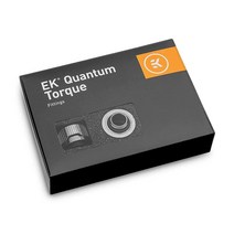 EKWB EK-퀀텀 토크 HDC-12 압축 피팅 리지드 튜빙 12mm OD 블랙 6팩, Black Nickel