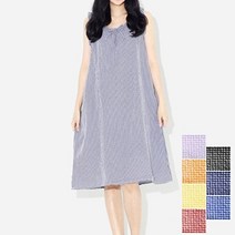 여성 예쁜 셔링 사각 무늬 포인트 데일리 원피스