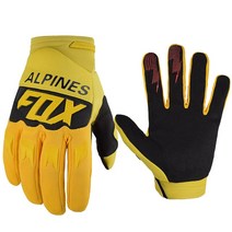 ALPINES 폭스 Motocross 레이싱 장갑 내리막 산악 자전거 DH MX MTB 바이크 오토바이 여름 남성 여성 Luvas S-XXL, [01] S, [13] 옐로우