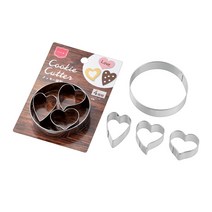 일본 쿠키커터 하트3P＋원1P 홈베이킹 쿠키만들기