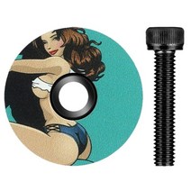 자전거포크 카본포크 MTB샥 자전거 보울 커버 mtb 도로 자전거 스템 탑 캡 28.6mm 포크 튜브 헤드셋 캡 용 알루미늄 합금 탑 캡, 에이1
