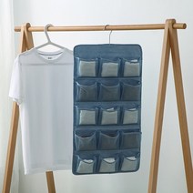 Nesea 행잉 오거나이저 스토리지 행잉 백, C(파란색 15+5 그리드)