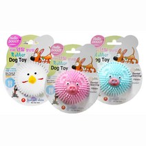 오돌토돌 돼지모양 강아지 고무공 랜덤2개 강아지용품