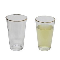 주방용품 에코컵 640ml 하이볼 언더럭잔 유리그릇 주방용 금테 식기, KDM 본상품선택