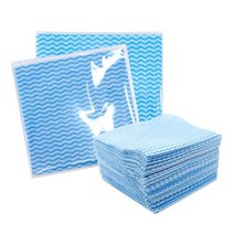 [에이치플러스몰] DF 물결행주(포장 반포장100장) 행사 홍보 판촉용행주, 필수선택:중(반포장100장), 중(완포장100장)