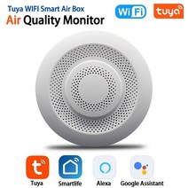 미세먼지측정기 공기질 이산화탄소 경보기 실내공기 Tuya-Wifi 공기질 모니터 스마트 홈 가스 감지기 CO2, 01 Wifi