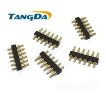 6p 포고 핀 커넥터 6pin 골무 플레이트 용접 피치: 2.54mm 높이: 7 + 2mm, 한개옵션0