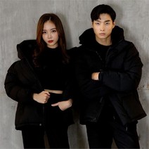 미라클 에어볼 숏패딩 SMR 블랙 헤비패딩점퍼