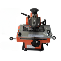 스테인레스 수동 타각기 명판 각인기 네임택 수작업, 클램프 300형수동 5워드휠