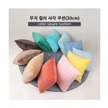 토이웍스 쇼파 사각쿠션 무지컬러 30cmx30cm 11종 5358ea
