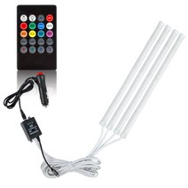 자동차 풋등 RGB LED바 음성인식 리모컨 패키지 차량용 무드등, 02. 면발광 뮤직컨트롤러 KIT  풋등 화이트