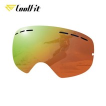 Loggdeel-이중 UV400 스키 고글 남녀 공용 안개 방지 큰 스키 마스크 안경 스노우 보드 고글, Only Red lens