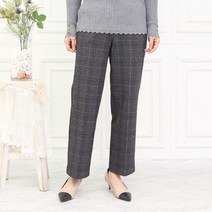 엄마옷 모슬린 기모 체크 통팬츠 PN010129마담 미시옷 50대 중년여성의류 60대 엄마옷 빅사이즈 할머니옷 여성옷