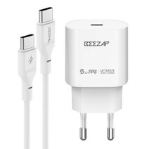 비잽 PD PPS 초고속 충전기 BZQ-PPS25W 화이트   비잽 C to C PD 60W 초고속 충전 케이블 1.2m