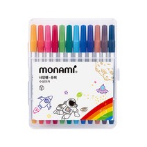 모나미 12색 슈퍼 싸인펜, 2개