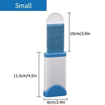 침구청소기 매트리스청소 고양이털청소기 의류 소파 침대 먼지 제거 정적 브러시 보푸라기 정전기 방지 헤어 휴대용 애완 동물 모피 클리너 롤러, 4.blue small Brushes