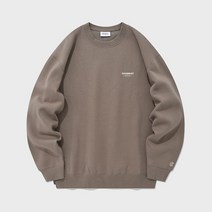 커버낫 스몰 레이아웃 로고 기모 맨투맨 브라운 11203490