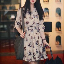 [무료배송]Datum 여성 원피스 패턴 데일리