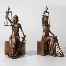 정의의여신 테미스 조각상 로펌 사무실 인테리어 소품, 단품
