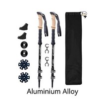 등산 폴대 장비 스키 라이트 업 트레킹 폴 폴딩 하이킹 스틱 접을 수있는 워킹 노르딕, CHINA, 01