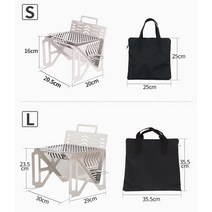 나무 굽기 스토브 스테인레스 스틸 요리 스토브 보관 가방 접이식, l