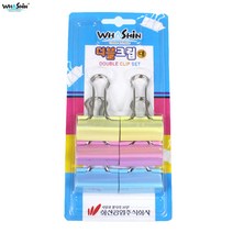 [화신] 더블클립 대 블리스터팩 38x62mm 6개입