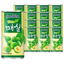소화 안될 때 썬키스트 매실 175ml X 30캔 과일음료수 1박스